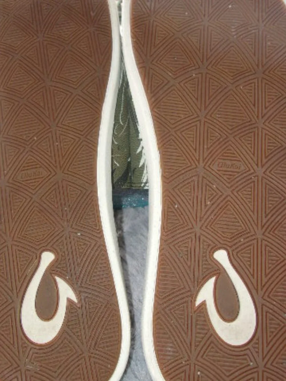 S-212 MENS OLUKAI MAHU OLU SLIDES LEAF PATTERN